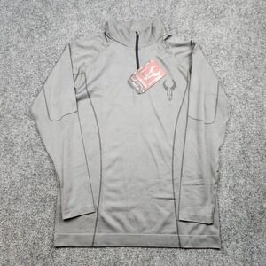 Badlands Pullover Mens XXL Gray Long Sleeve 1/4 Zip Base Layer Hunting Shirt